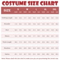 thumbnail image 2 of Alaiyaky Red and White Striped Costume Suit, Halloween Costumes Striped Shirt with Hat Glasses, Men Women Halloween Costumes World Book Day Outfit, 2 of 7