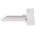 thumbnail image 3 of Nexera Harper 4-Piece Floating Platform Bedroom Set, White, Double, 3 of 7