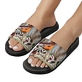 thumbnail image 5 of GZHJMY Stylish Slides for Women Men, Driving Raccoon Funny Soft Flexible Slip-on Sandals Slippers, 5 of 7