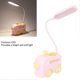 thumbnail image 4 of LED Bedside Lamp with Pen Holder for Children Pink - Mini Train Design, USB Charging, Eye Protection Banmo, 4 of 5