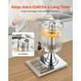 thumbnail image 3 of VEVOR Beverage Dispenser, 2.1 Gallon Drink Dispenser for Parties, Stainless Steel + Plastic Juice Dispensers with Spigot Ice Chamber Tray, Iced Tea Lemonade Juice Dispensers, for Restaurants, Hotels, 3 of 9
