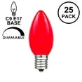 thumbnail image 6 of Novelty Lights 500 Case C9 Ceramic Outdoor Christmas Replacement Bulbs, Red, E17/C9 Intermediate Base, 7 Watt, 6 of 6