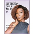 thumbnail image 2 of LUVME HD Lace Closure Kinky Curly Bob Wig 12" Ombre Mix Brown Human Hair Pre Cut Glueless C-Side Parted For Women, 2 of 6
