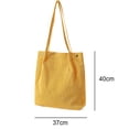 thumbnail image 2 of Velvet duffel bag, versatile shoulder bag, yellow, 2 of 5