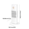 thumbnail image 3 of Mini Aire Acondicionado Ventilador de nebulización de escritorio portátil Humidificador de 3 velocidades Enfriador de niebla para acampar (Blanco) Tmvgtek Para estrenar, 3 of 9