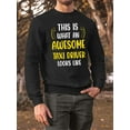 thumbnail image 2 of Awesome Taxi Driver Looks Like Sweatshirt Men -Smartprints Designs, Male Large, 2 of 4