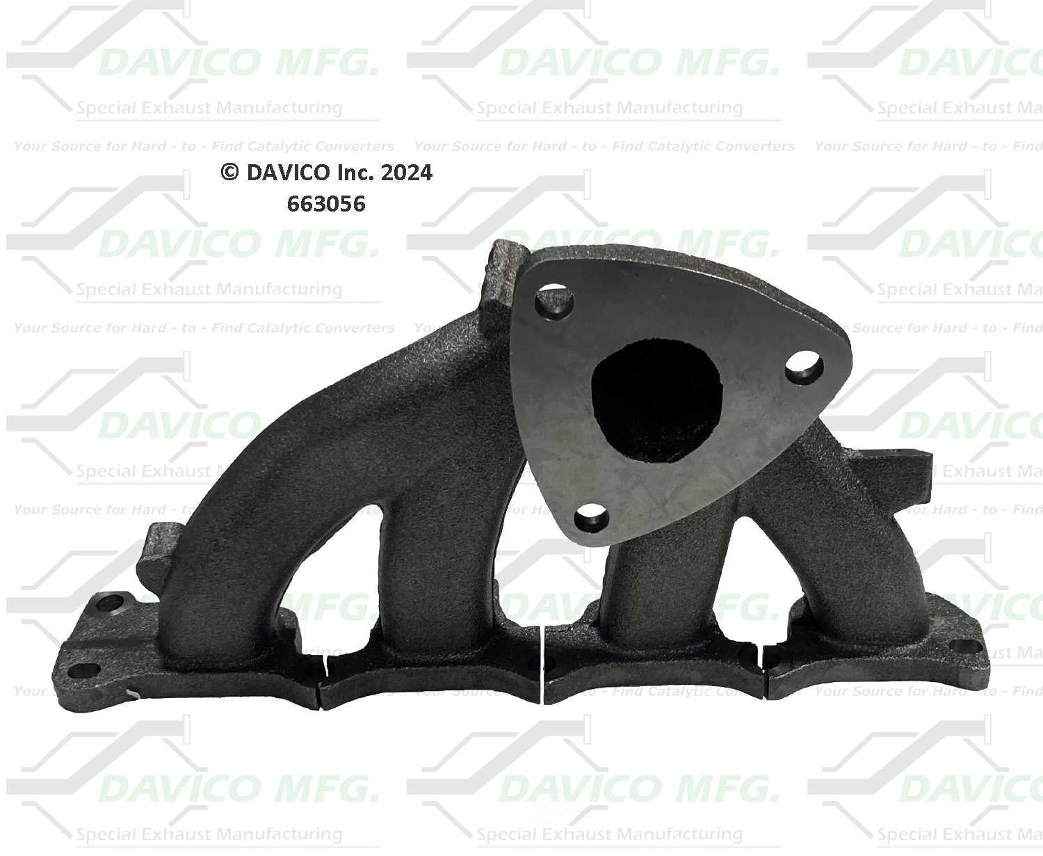 Davico Mfg 663056 Stand alone Exact-Fit exhaust manifold