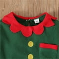 thumbnail image 6 of Toddler Boys Christmas Elf Christmas Santa Outfits with Santa Hat Xmas Clothes for Baby Boys Girls 12-18 Months, 6 of 8