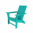 thumbnail image 6 of WestinTrends Ashore All-Weather Poly Lumber Adirondack Chairs, Foldable Modern Farmhouse Design, Outdoor Patio Seating, Turquoise, 6 of 9