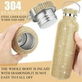 thumbnail image 4 of Injueey Frasco de vacío con purpurina de 350/500/600/750ml, taza recta aislada con diamantes de imitación, botella de té y café, tetera de acero Suministros térmicos Negro/750ml Injueey HA071668-12, 4 of 6