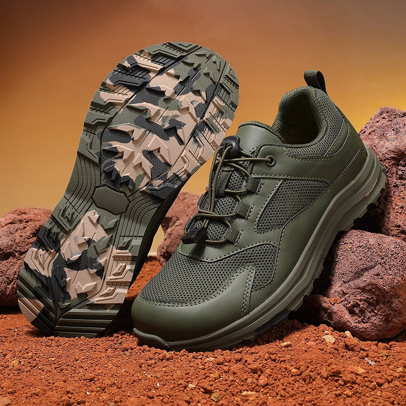 Men's Outdoor Wide-Toe Shoes, Lightweight Wide-Soled Hiking Shoes, Large-Size Wide-Fit Mountaineering Shoes