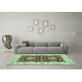 thumbnail image 3 of Ahgly Company Indoor Rectangle Oriental Light Blue Traditional Area Rugs, 2' x 5', 3 of 4