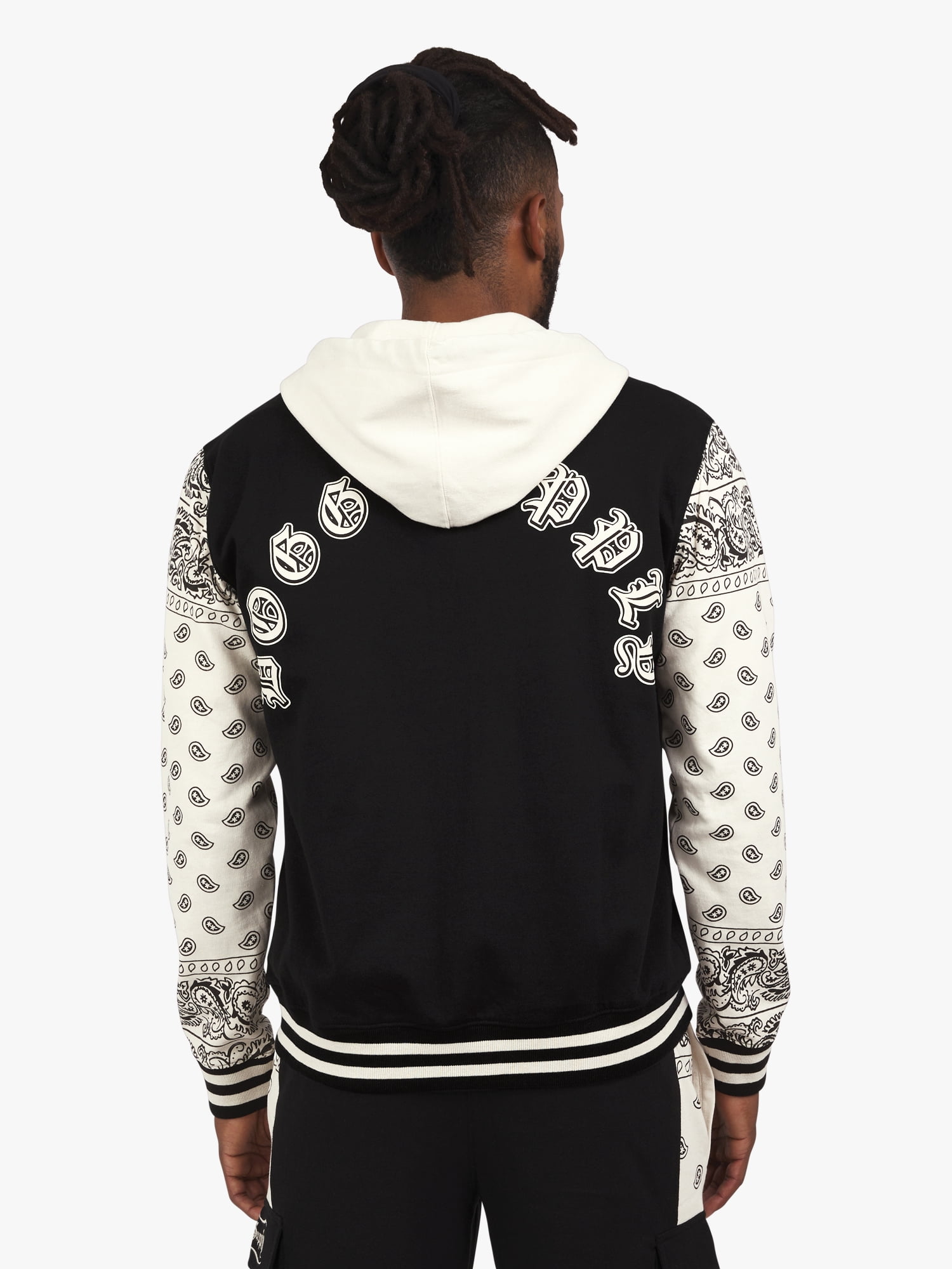 Dogg Supply by Snoop Dogg All Gender Varsity Print Full Zip Hoodie Sweatshirt, Men's Sizes XS-5XL