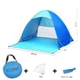 thumbnail image 2 of iCorer Pop Up automático instantáneo portátil al aire libre Quick Cabana Beach Tent Sun Shelter, azul, 2 of 5