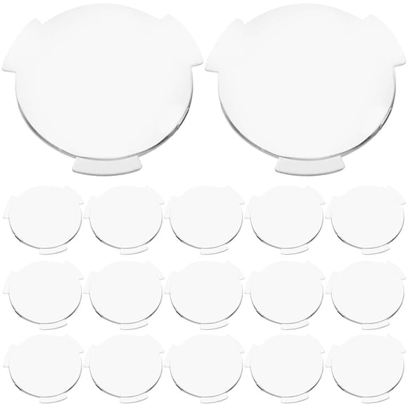 30pcs VR Lens Biconvex Light Blocking Lens 3D VR Glasses Supplies Round Convex Lens VR Glasses Part Convex Lenses Portable Lens VR Glasses Plastic Lens