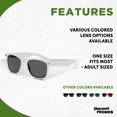 thumbnail image 2 of Velvet Smooth Sunglasses Set of 10, Bulk Pack - UV Protection, Perfect for Party, Beach, Pool, Outdoor Events - White, 2 of 8