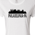 thumbnail image 4 of Inktastic Philadelphia Pennsylvania City Skyline Women's T-Shirt, 4 of 5