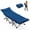 LYC-Blue, variant on Folding Camping Cot with Mattress, Heavy Duty Portable Bed for Adults, Quick Setup Travel Cot for Guest or Outdoor Use, Blue