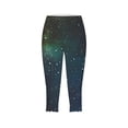 thumbnail image 4 of DDAPJ pyju Women's Capri Leggings 2025 Fashion 3D Graphic Print Yoga Running Pants Buttery Soft Stretch Casual Summer Capris Clearance Sale Multicolor XL, 4 of 6