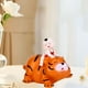 thumbnail image 5 of Hucha pequeña con forma de cerdito, regalo de cumpleaños, juguete infantil con forma de animal, caja para guardar cosas chico naranja, 5 of 9