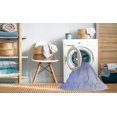 thumbnail image 2 of Ahgly Company Jeans Ronds Lavables en Machine Intérieur Transitionnel Tapis Bleu, 7 Pieds Rond, 2 of 7