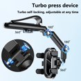 thumbnail image 3 of Soporte para teléfono de coche, soporte para teléfono para parasol para coche, multidireccional, doble rotación ajustable de 360 ​​grados, multifuncional, 3 of 5