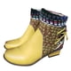 thumbnail image 2 of NECHOLOGY Botas Mujer Adulto Femenino Zapatos Botines para mujer Botas Botas Cremallera corta Tacón étnico Botas de mujer laterales para mujer (Yellow, 8.5), 2 of 6