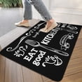 thumbnail image 3 of Drawing with Coloured Chalk Linen Non-slip Floor Mat, Entryway Doormat Durable Low-Profile Mat Home Decor, Rug Washable Kitchen Bathroom Laundry Bedroom Living Room Door Mat 30x17in, 3 of 6