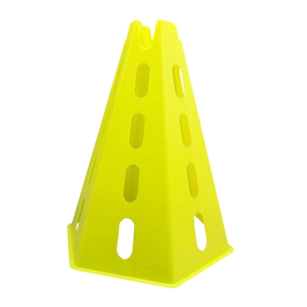 Cono de fútbol para entrenamiento, equipo de entrenamiento, cono ligero y resistente para deportes. amarillo