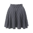 thumbnail image 5 of Skorts Skirts for Women Dressy Womens Classic Daily Elegant Casual Mini Skirt Elastic Waist Skirt, 5 of 6
