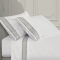 thumbnail image 3 of J. Queen New York  Monarch Embroidered Sheet Set Queen - White, 3 of 5