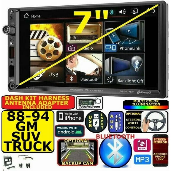 1988-1994 GM SUV/ FULL SIZE TRUCK BLUETOOTH USB SD AUX CAR RADIO STEREO PACKAGE