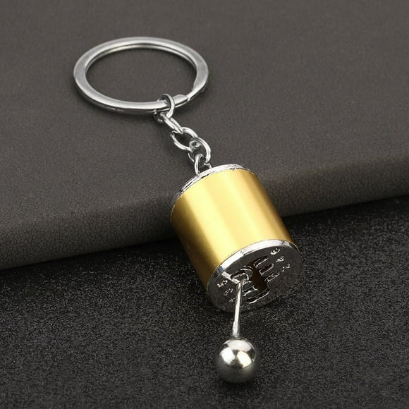 Car Shifter Gear Keychain, Creative 6 Speed Manual Transmission Shift Lever Keyring, Auto Gearbox Shifter Key Chain