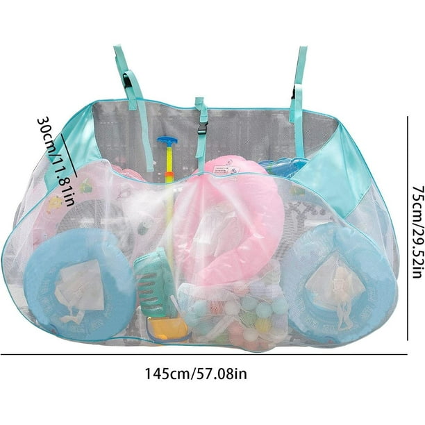 Pool Float Storage Organizer, Swimming Pool Storage Bag, Foldable Large