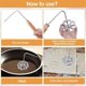 thumbnail image 3 of 8Pcs Rosettes Timbale Set, Rosette Iron Set with Handle, Lotus Flower Bunuelos Cookie Maker Mold, Funnel Cake Maker Kit, 3 of 5