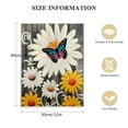 thumbnail image 2 of Nawypu  Daisy Flower Butterfly Canvas Wall Art Modern&nbsp;Artwork Prints Daisy wall Decor, Living Room Bathroom Bedroom Office Home Wall Decor, Grey Daisy Flowers, 2 of 5