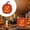 B, variant on Clearance Sale | Glittering Pumpkin with Floral Insert Night Light, Plastic Halloween Tabletop Decor for Indoor Outdoor