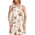 thumbnail image 1 of Disketp Chicken With Floral para Vestido sin Mangas para Mujeres, Vestidos de Verano para Mujeres, Casual y Holgado para la Playa, 1 of 7