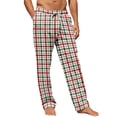 thumbnail image 5 of Drmagiyhm Cotton Pajama Pants Men Cute Pj Pants Autumn Big and Tall Flannel Sleeping Pants Wide-Leg Elastic Waist Lounge Pants Christmas Casual Pants M, 5 of 5