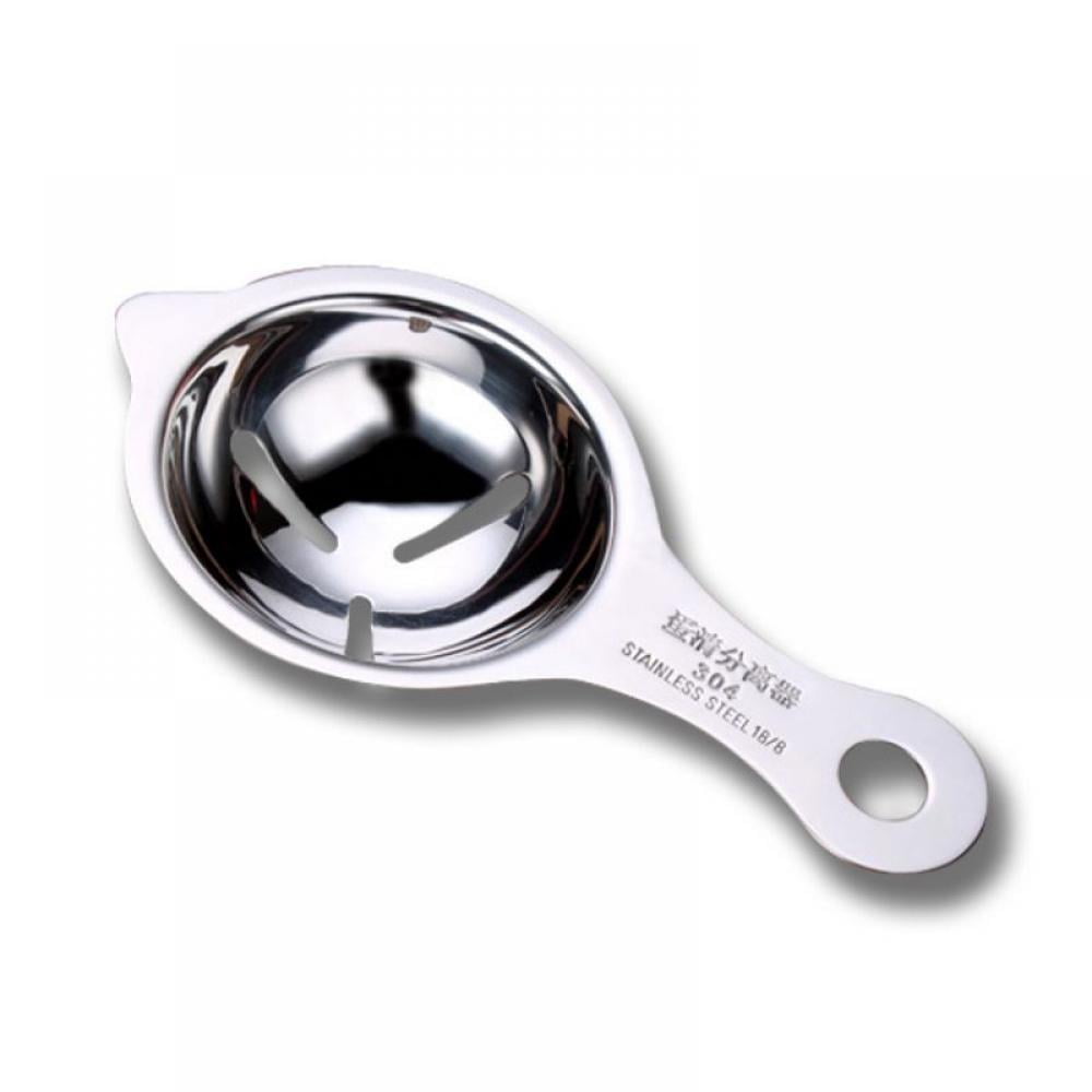 Stainless Steel Egg Yolk White Separator Cooking Tool Kitchen Gadget Silver 