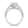 thumbnail image 3 of Rosec Jewels IGI Certified Lab Grown Diamond Statement Engagement Ring - 5 Carat Radiant Cut Diamond Ring - E-VS1 Quality, 925 Sterling Silver, US 4.00, 3 of 9