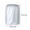 thumbnail image 2 of FESTFENDS Plated Silver Silk Polyester Wheel Tire Cover for Rv Trailer Truck Durable Sunproof Zipper Protective Cover, 2 of 8
