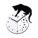 thumbnail image 2 of Reloj colgante silencioso sin tictac para sala de estar, inauguración de la casa, dormitorio, decoración de pared con diseño de gato Sin peces, 2 of 9