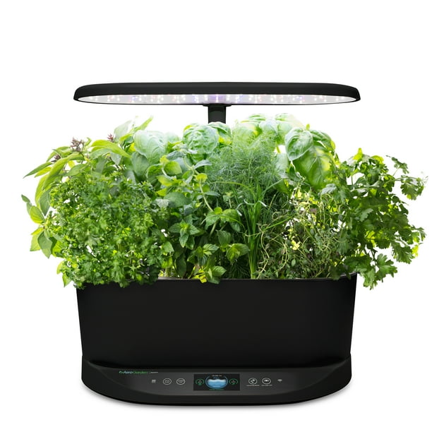 Aerogarden Bounty Black With Gourmet Herbs Seed Pod Kit Walmart Com Walmart Com