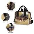 thumbnail image 5 of Lunch Bag Portable Crossbody Meal Bag Cooler Bag Insulated Lunch Bag Food Bag Handheld & Crossbody Design A Herd Of Running Horses, 5 of 6