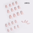 thumbnail image 4 of French 24 Pcs Press On Nails Medium Length Fake Nails Acrylic Nails Ballet French, 4 of 6