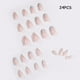 thumbnail image 4 of Apuakthei French 24 piezas Uñas postizas de longitud media Uñas acrílicas Ballet French, 4 of 6