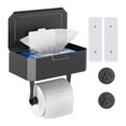 thumbnail image 1 of Toilet Paper Holder Without Drilling, Toilet Paper Holder With Wet Wipe Box, Shelf, Kitchen Roll Ho, 1 of 5