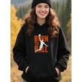 thumbnail image 4 of Bold Basketball Hoodie for Men and Women, Unisex Pullover Hooded Sweatshirt, Comfortable Cotton Poly Blend, Casual Streetwear for Sport Fans, 4 of 5