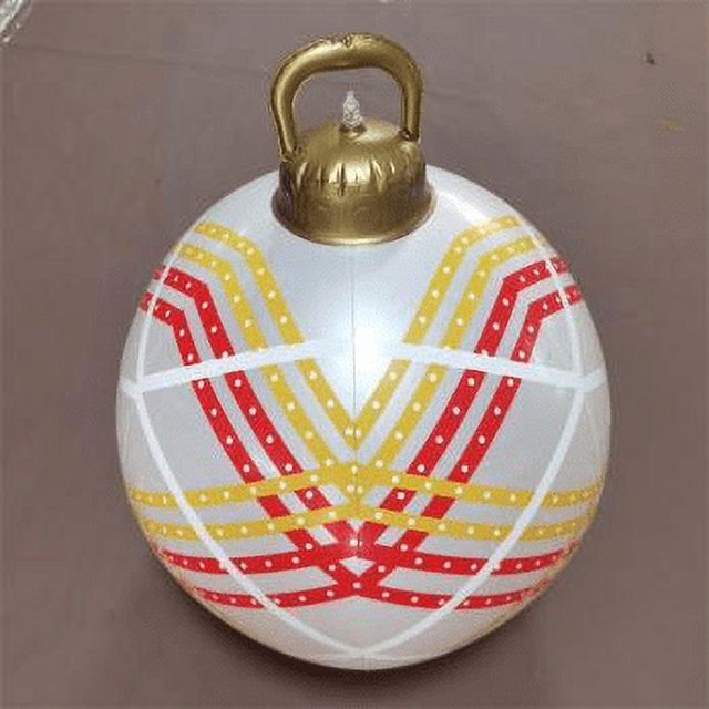 Gran oferta de bolas de Navidad inflables gigantes de PVC, adorno inflable de Navidad grande para exteriores, bola de Navidad